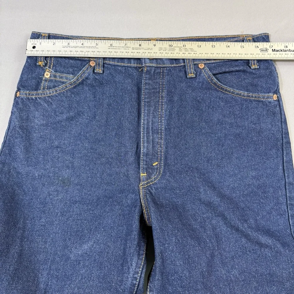 VTG Levis 505 Jeans 36x32 (measures 34x32) Mens Orange Tab Made in USA 80s EUC